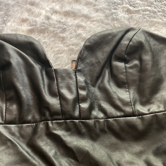 Leather like Polyester Dress - Picture 5 of 5